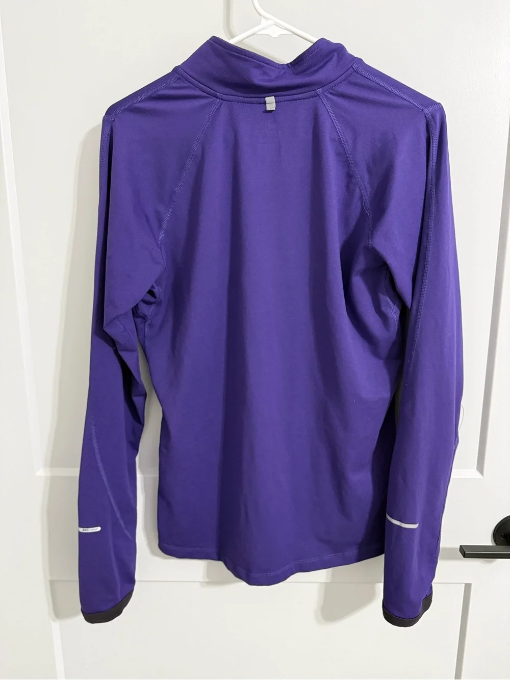 Nike Running Dri-FIT Purple Half Zip Long Sleeve Just Do It Size M